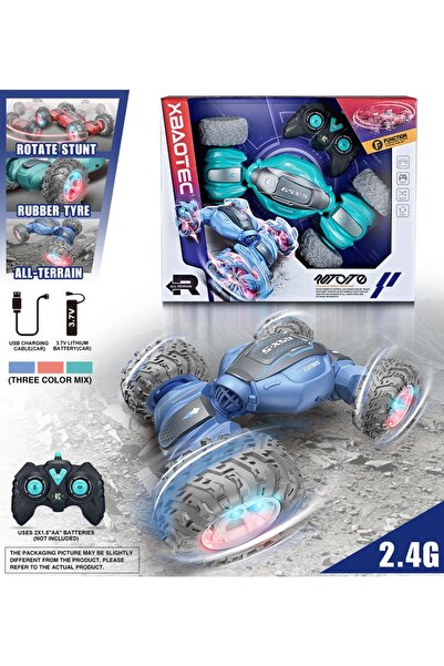 dehkah Atom Max Twisting Stunt Car with Remote Control - Four-Wheel Drive wit...