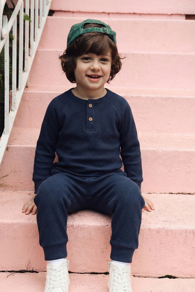 Cigit Reglan Kol Patlı Erkek Basıc Takım 1-5 Yaş Lacivert