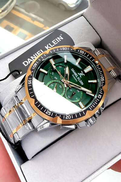 Daniel Klein Men's Wristwatch Silver Color Steel Cord Dke2048C2