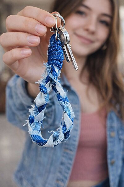 Dema Χειροποίητο τζιν τσαντάκι γούρι