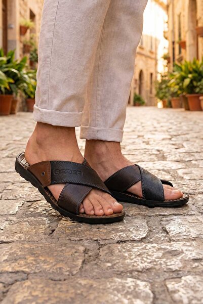 GEZER Καλοκαιρινές Κλασικές Ανδρικές Παντόφλες