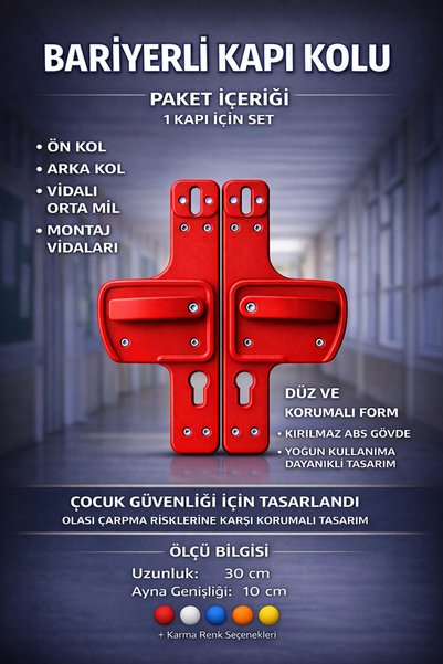 hilal kimya Unbreakable Door Handle Offering Maximum Safety and Durability for Oku-Nursery Doors