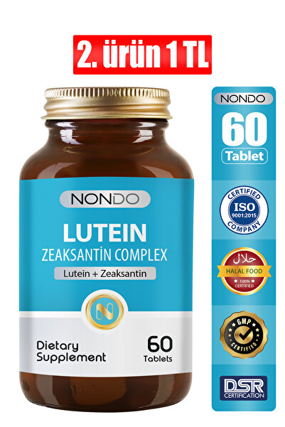 Nondo Lutein Zeaksantin Complex 60 Tablet ( Astaksantin Selenyum Çinko Vitami...