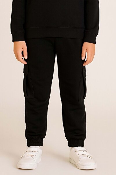 ww waka waka kids store Μαύρο ανδρικό παντελόνι Cargo με τσέπες - Άνετο και α...