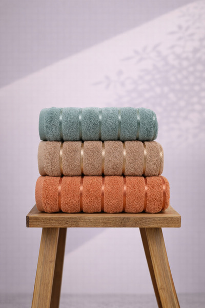 Ellia Soft Vintage mekani set od 100% pamuk komada, 3-dijelni set peškira za ...