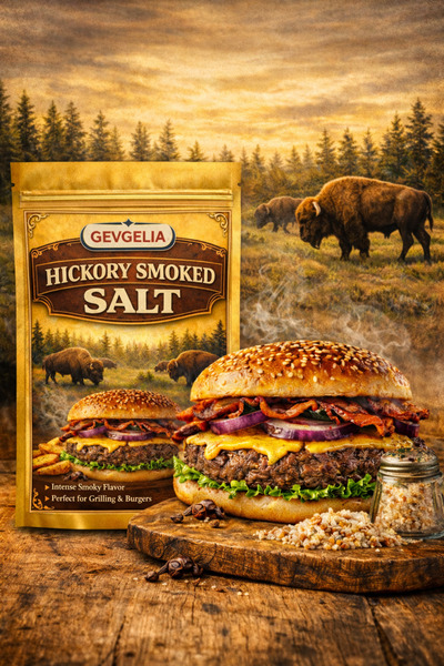 GEVGELIA HICKORY SMOOKED SALT AMERİKAN TÜTSÜ TUZ EKONOMİK AİLE BOY PAKET 250 ...