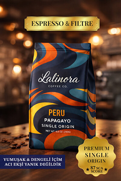 Lalinora Coffee Co - Peru Papagayo Çekirdek Kahve Espresso & Filtre- SCA 87 P...