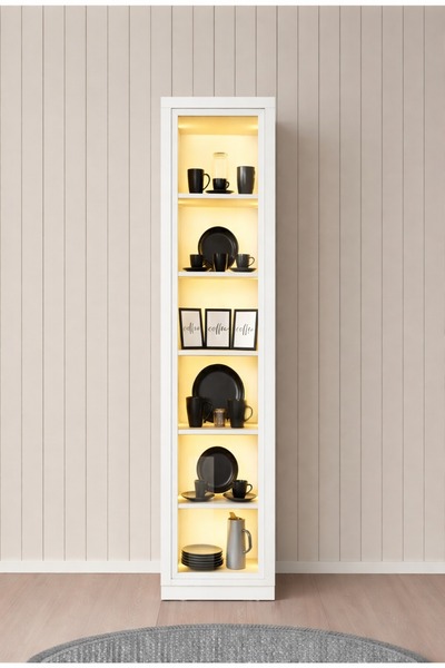 Setay Reflekte Bronz Camlı Ünite, Liveo Çok Amaçlı Dolap, Vitrin