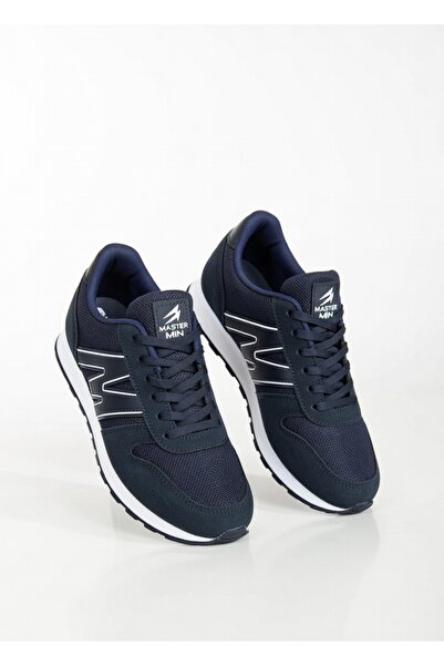 WEBORN حذاء رياضي للمشي للأطفال باللون الأزرق الداكن برباط شبكي مريح ونعل مريح