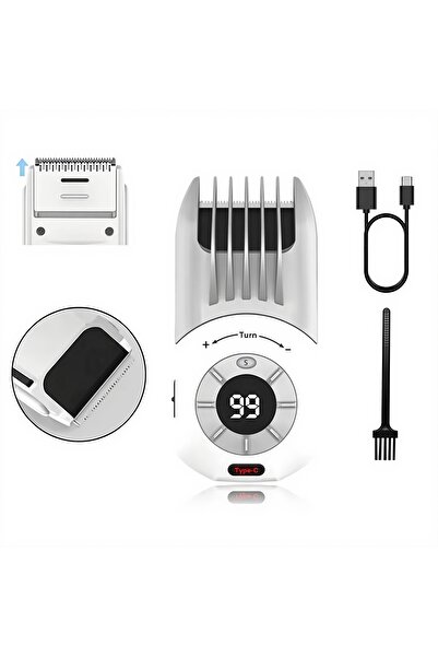 Generic Professional Hair Clipper for Men Rechargeable Beard Trimmer with LED...