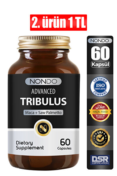 Nondo Tribulus 60 Kapsül Demir Dikeni Maca Saw Palmetto Kore Ginsengi Ginko B...