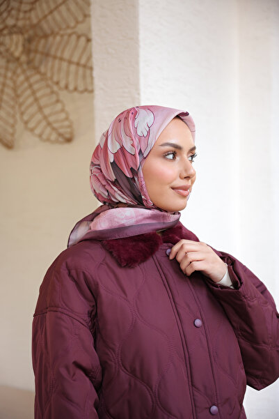 KUQOS Nevbahar Patterned Scarf Purple