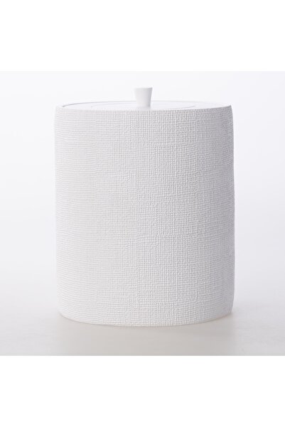 Selim Φυσικός κάδος απορριμμάτων λευκός