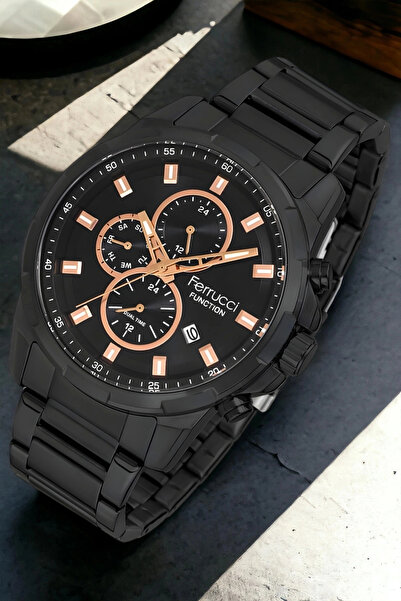 Ferrucci Black-Rose Men's Wrist Watch - Fcf.13261Fm.02 Bracelet Gift Sdfer118