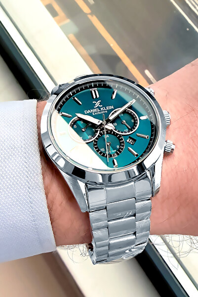 Daniel Klein Original Men's Wristwatch 3 Atm Water Resistant Silver Steel Ban...