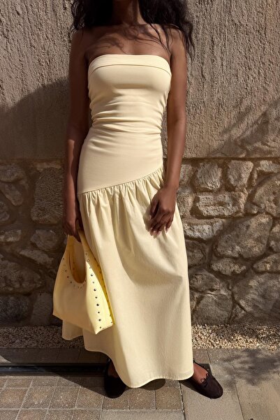 Bershka Bandeau midi elbise