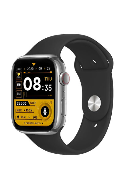 zmsmart Akıllı Saat Sesli Görüşme Özellikli Parlak Kasa Spor Modlu 45mm Unise...