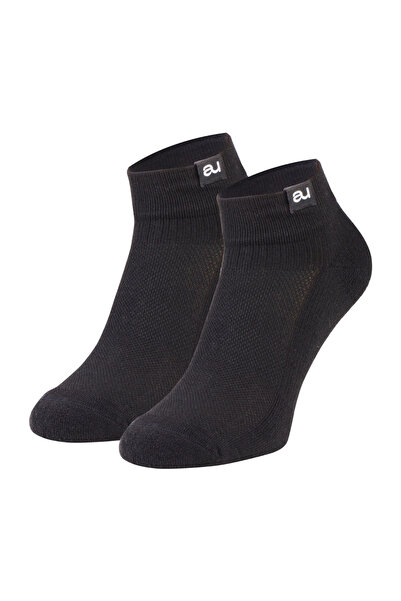 ALLUNIQUE Siyah Coolmax ve Spor Çorabı Hızlı Kuruyan Termal Yarım Havlu Taban