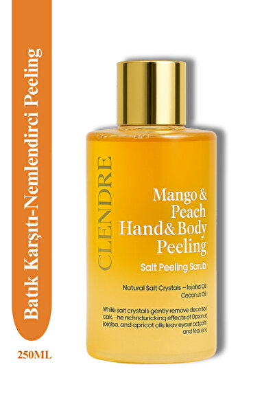 CLENDRE Mango & Şeftali Vücut Scrub – Hindistan Cevizi Yağlı, Batık Karşıtı 2...
