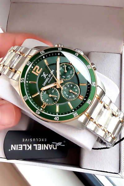 Daniel Klein Erkek Kol Saati 3 Atm Su Geçirmez Premium Lüx Gümüş Renk Saat Dk...