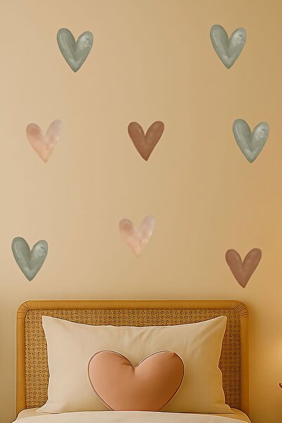 Aysha Tasarım مجموعة ملصقات الحائط على شكل قلب من الثمانينيات - ديكور الحائط،...