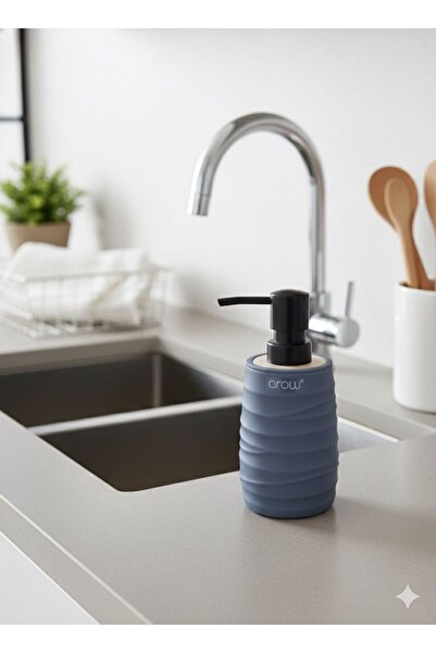 zaTen Pazar Акрилен дозатор за течен сапун с детайли от бамбук