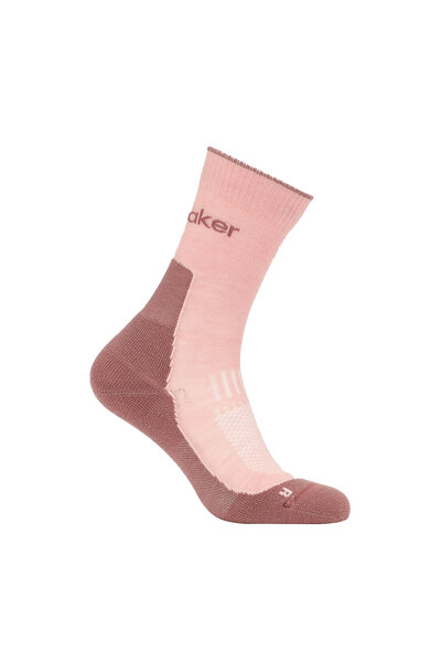 Icebreaker Sosete Femei W Mer Hike Light Crew Blush-Summit