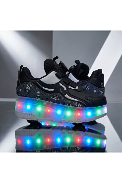 MARiE KAYKAYLI IŞIKLI PATENLİ ÇOCUK SPOR AYAKKABISI-KAYKAYLI ORTOPEDİK SPOR A...