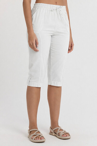 Heaven Ephesus Kadın Keten Kapri - Pamuklu Kapri - 2040