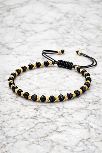 Handmade Bratara Luxury Black Gold