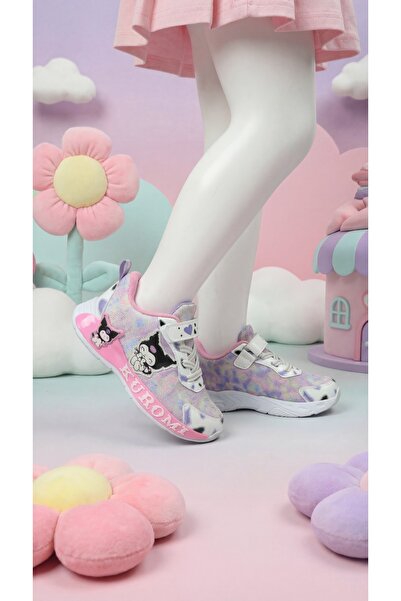 pediashoes KUROMİ IŞIKLI KIZ ÇOCUK SPOR AYAKKABISI HAFİF VE ESNEK 26 -30 NO A...