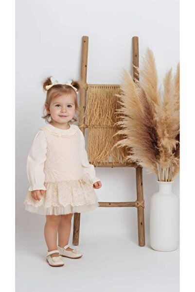 ministok Maysa Dantelli Blüz jile Kız Bebek Takım