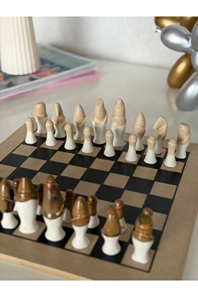you design El Yapımı Seramik Satranç Takımı