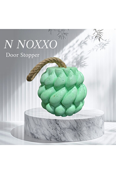 N NOXXO سدادة خرسانية خضراء - سدادة زخرفية، سدادة باب وحامل باب