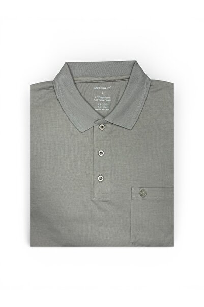 ercan triko Ανδρικό μπλουζάκι με κοντό μανίκι με λαιμόκοψη σε μεγάλο μέγεθος ...