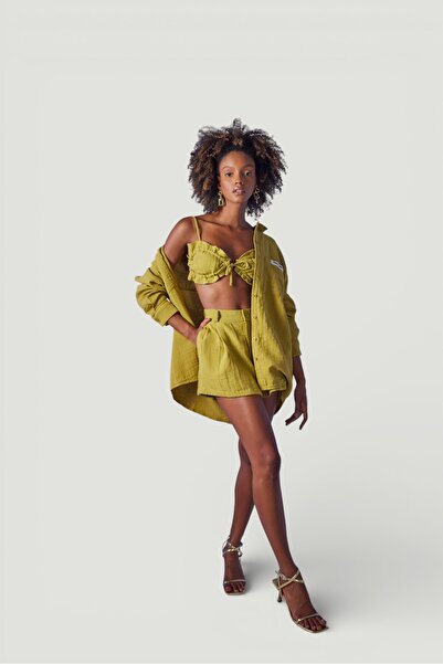 HOLLY LOLLY Playa Gömlek Yeşil