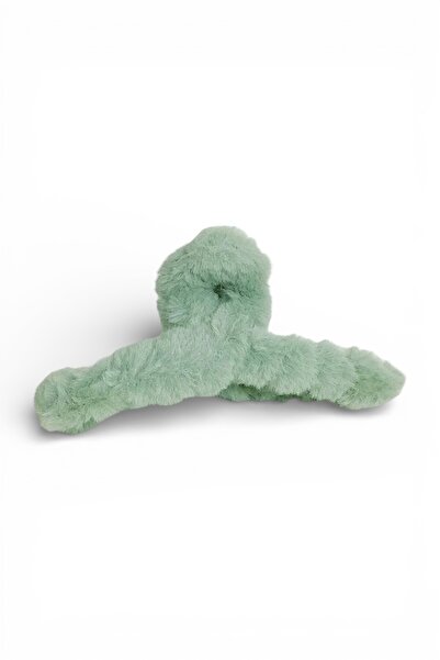 SHEKER HOME Μεγάλη βελούδινη χειμερινή πόρπη - Πράσινη