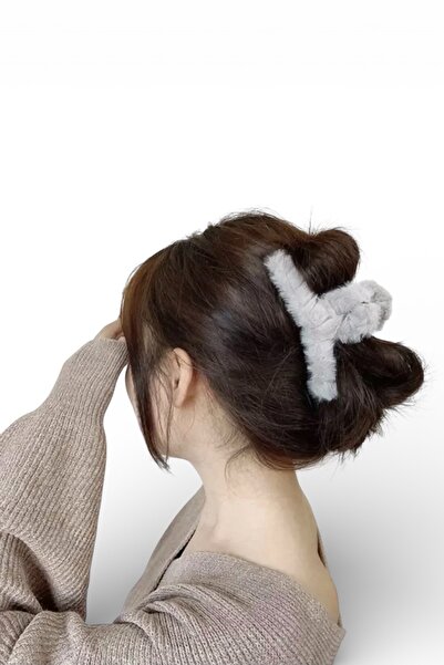 SHEKER HOME Large Size Plush Latch Winter Buckle - Gray