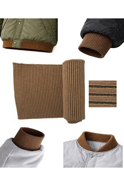 U5 FASHION Ribana Kol Manşeti 2x1 Fitilli Ribana Manşet Çok Amaçlı En 80 Cm B...