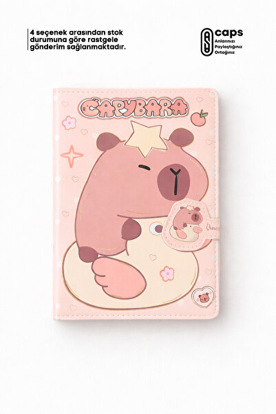 caps anlarınızı paylaştığınız ortağınız 1 Adet Mıknatıs Kilitli Capybara Tema...