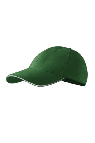 Malfini Șapcă unisex, Sandwich 6P 306, sticlă verde reglabilă