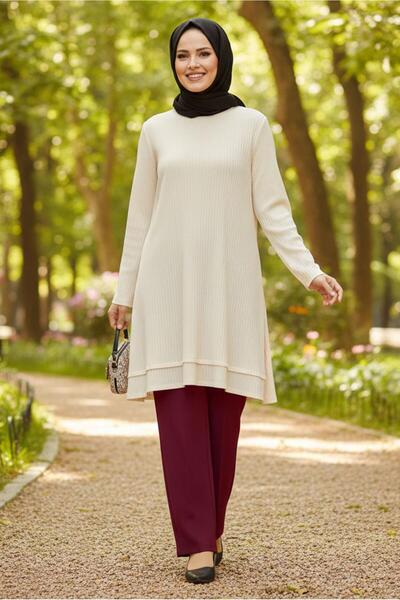 Alvina Ψηλόμεσο παντελόνι Plus Size - 70738