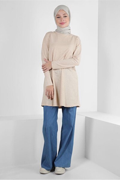 Alvina طاقم الرقبة عادي تونك 43941