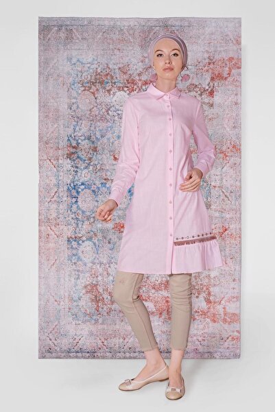 Alvina Pamuk DUGA VEZANA TUNIKA SA DUGMIĆIMA 40593