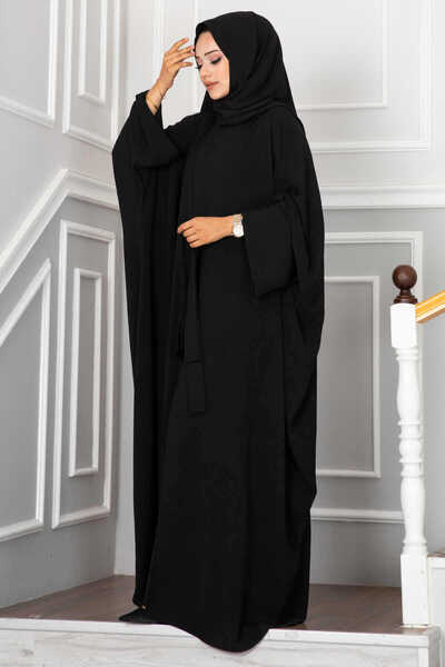 EBRUTESETTÜR طقم عباية ليلى تيسيتير باللون الأسود