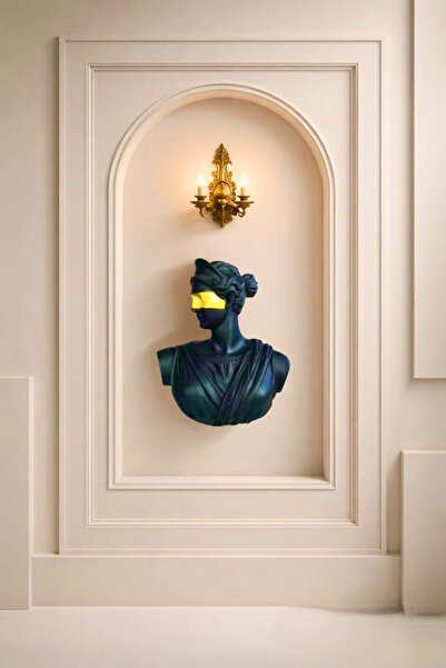 Yaratıcı sanatlar atölyesi Diana Duvar Büstü Duvar Heykeli Dekoratif Asma Büy...