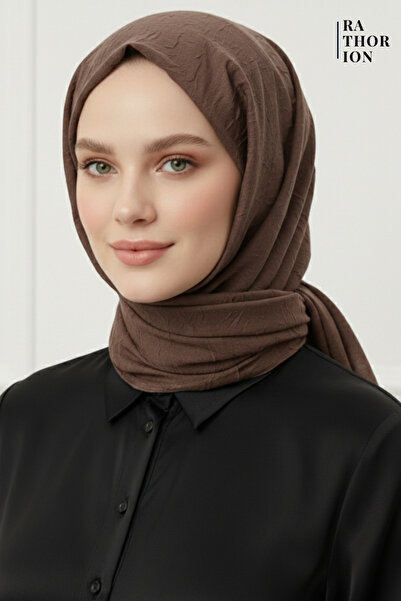 rathorion Bambu Kraş kahve Eşarp