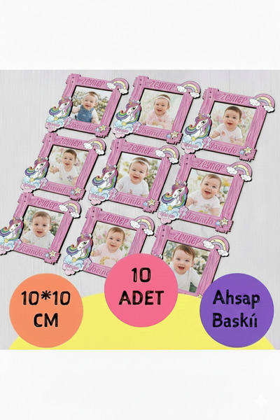 wonderlike Bebek Magnet Doğum Günü Magneti 10 Adet