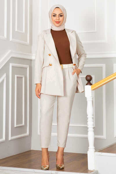 EBRUTESETTÜR Mendil Collar Detailed Hijab Set -3