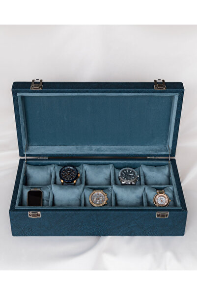 Shansora Design Handmade 10-Piece Premium Watch Box, Faux Leather Covered, Sp...